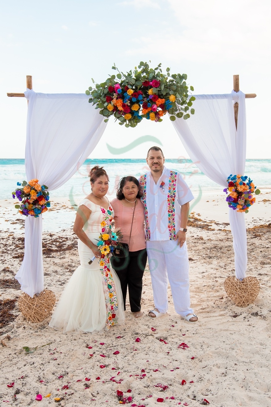 boda intima en la playa