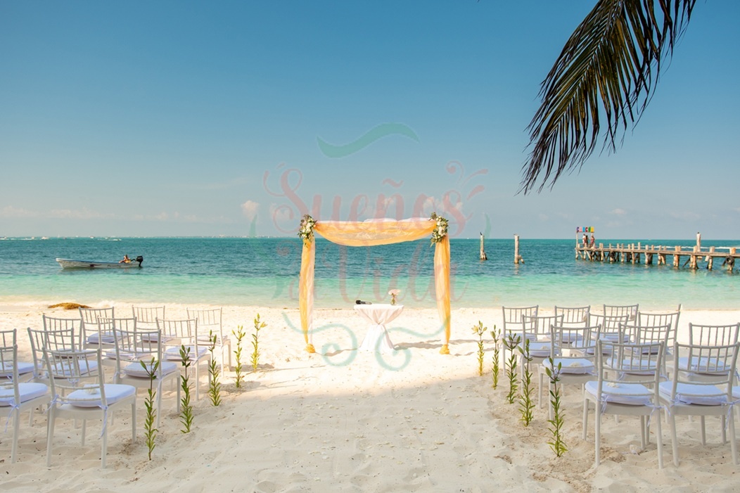 boda intima en la playa