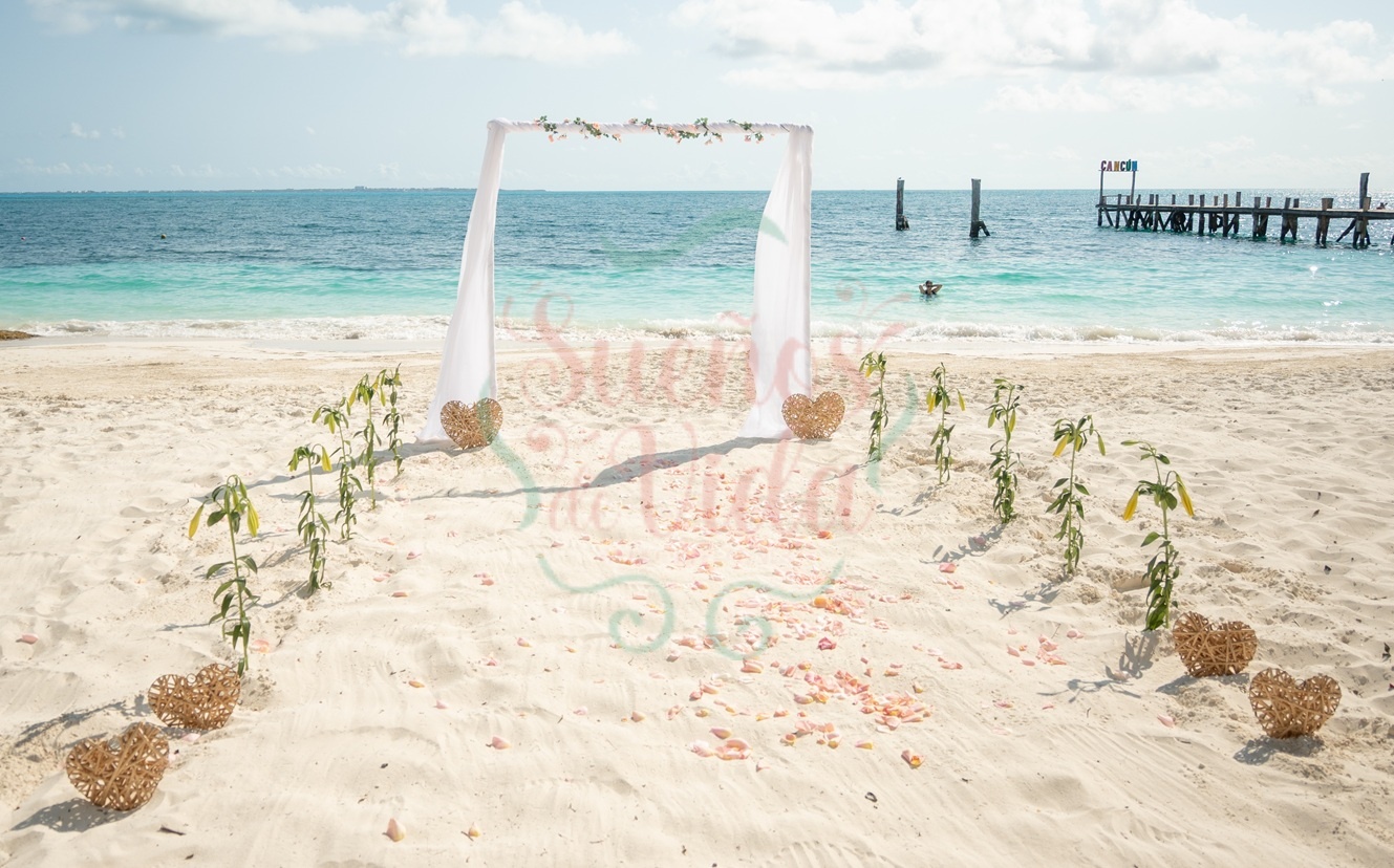 boda elopement en la playa