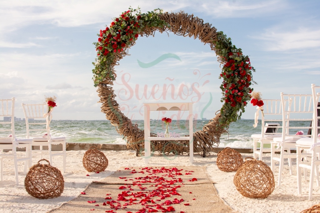 boda intima en la playa
